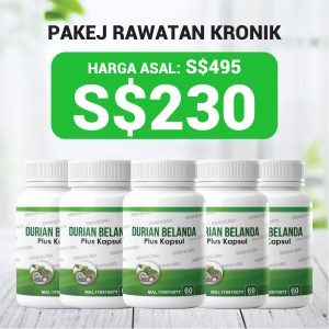 PAKEJ RAWATAN KRONIK - 5 DURIAN BELANDA PLUS KAPSUL