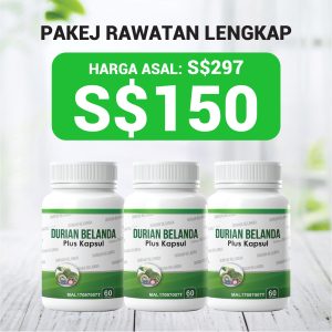 PAKEJ RAWATAN LENGKAP – 3 DURIAN BELANDA PLUS KAPSUL