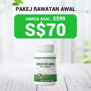 PAKEJ RAWATAN AWAL – 1 DURIAN BELANDA PLUS KAPSUL
